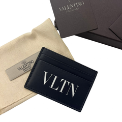 【新品未使用品、付属品あり】VALENTINO GARAVANI ヴァレンティノ ガラヴァーニ　カードホルダー　カードケース　定期入れ　ロゴ　VLTN　プリント