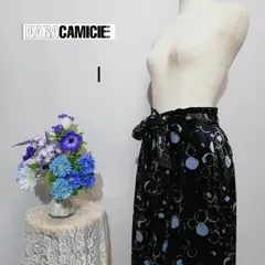 【送料無料】    ナラカミーチェ　極上美品　ひざ丈スカート　ドット柄　総柄　Мサイズ　ベルト付