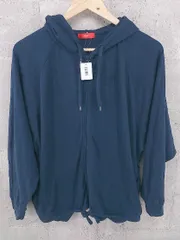 ◇ RODEO CROWNS WIDE BOWL ロデオクラウンズ ワイドボウル 長袖 ジップアップ パーカー サイズM ネイビー レディース  【1002800859351】