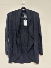 【新品未使用】 Barefoot Dream B452 ベアフット ドリームズ サークルカーディガン レディース CC CIRCLE CARDIGAN BLACK M
