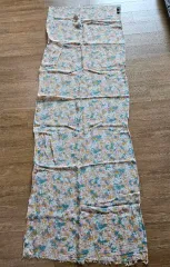 QUEENS COURT ） フラワーパターン ヘンプブレンド スカーフ 144 51