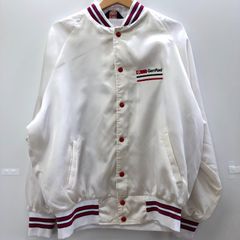 SPOTS MASTER ヴィンテージ スタジャン ブルゾン オープンカラー フロント刺繍 リブ袖 90’s USA製 メンズ XL 90年代 ホワイト