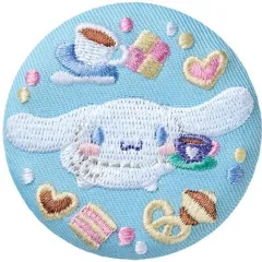 【中古】食玩 雑貨 2.シナモロール 「サンリオキャラクターズ 刺繍缶バッジ付きビスケット2」