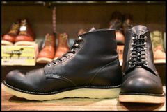 【10D 良品 12年】レッドウィング 8165 アイリッシュセッター 黒 ブラッククローム プレーントゥ 編み上げ ブーツ redwing HOPESMORE【FE108】のサムネイル