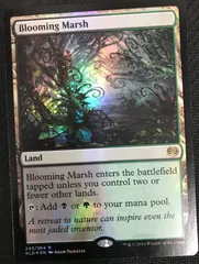 mtg 花盛りの湿地　foil 4枚 FOIL)花盛りの湿地/Blooming Marsh《英語》【OTJ】