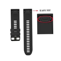 GARMIN Approach S60 ForeAthlete 935 fenix5 Plus ベルト ガーミン アプローチ フォアアスリート フェニックス バンド forerunner 互換 交換用 ブラック