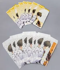 【中古】紙製品(キャラクター) 長月夜 ポチ袋＆イラストシート(8枚入り) 「ツキウタ。 おつきみくじ 白月Ver.」 E-4賞 月歌屋限定
