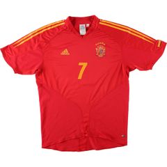 古着 アディダス adidas CLIMA COOL スペイン代表 Vネック メッシュ サッカーユニフォーム ゲームシャツ メンズL/eaa440232
