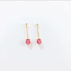 S925 GUCCI ピンクストーン シルバーピアス - メルカリ