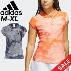 アディダス 半袖シャツ レディース ゴルフウェア adidas GOLF プルオーバー タイダイプリントシャツ 女性用 ゴルフシャツ 総柄 トップス 春夏 服 ブランド アパレル/EAU10