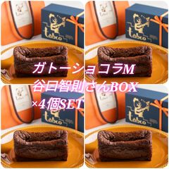 【４個セット】絵本作家谷口智則さん描き下ろしBOX・小麦粉不使用ガトーショコラM