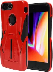 Gadiel iPhone7Plus iPhone8Plus ケース 耐衝撃 カバー 赤 ワイヤレス充電対応 落下時にアイフォンをがっちりガード スタンド機能付き Bright(Bright Red,  iPhone7Plus / 8Plus)