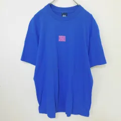 USA製 OLD STUSSY ステューシー Tシャツ ブルー 0201 848665ssのサムネイル