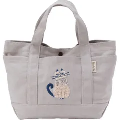 ☆ グレージュ ☆ fika lycka 帆布トート サガラ刺繍 fikalycka トートバッグ フィーカリュッカ トートバック 手提げバッグ 帆布トートバッグ サガラ刺繍 相良刺繍 レディース 大きめ キャンバス A4 通勤 通学 かわいい 猫グッズ