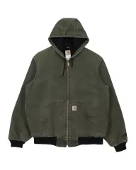 《希少》carharttカーハート アクティブサーマルジャケット グレー S carhartt ⁄ カーハート サーマルライナー フード アクティブジャケット