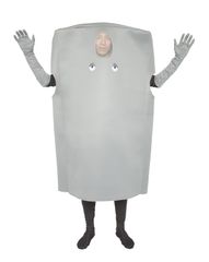 ゲゲゲの鬼太郎公式 ぬりかべ 着ぐるみ コスプレ アニメ 衣装 コスチューム セット  仮装 ハロウィン ユニセックス フリーサイズ 男女兼用 グレー
