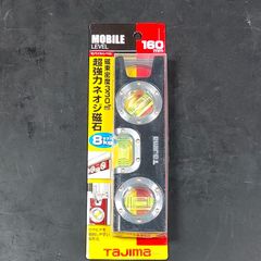 未使用品 タジマ TAJIMA 水平器 モバイルレベル160 ブラック ML-160BK 超強力ネオジ磁石搭載