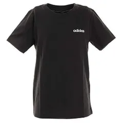 アディダス(adidas) ボーイズ エッセンシャルズ プレーンTシャツ FTN13-DV1773 ブラック×ホワイト 160cm
