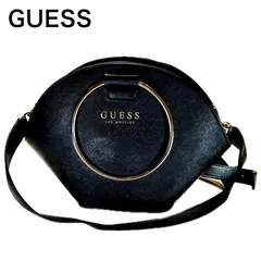 【美品】GUESS ショルダーバッグ　バンドバッグ　（ブラック）