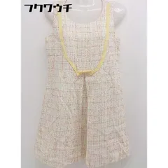 ◇ LAISSE PASSE レッセパッセ ノースリーブ ミニ ワンピース サイズ36 ホワイト系 オレンジ系 イエロー系 レディース  【中古】 【1107150009859】