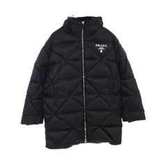 プラダ PRADA ダウンジャケット RE-NYLON SGC042 ブラック ナイロン RE-NYLON ダウンコート メンズ Used A