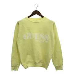 2024年最新】古着 スウェット 90s USA製 GUESS ゲス ロゴ 刺しゅう 2段