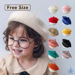 シンプル ニットベレー帽