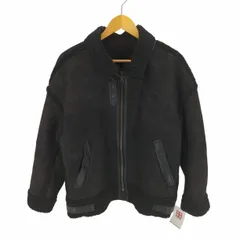 マウジー moussy 20AW OVER SIZED FAUX SHERLING JACKET オーバーサイズ フェイクシアリング ジャケット ムートン コート レディース FREE のサムネイル