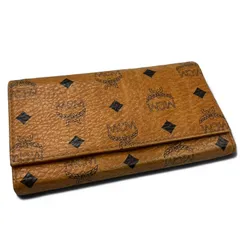美品 ＊ MCM エムシーエム ヴィセトス 二つ折り 長財布 ブラウン ベージュ エムシーエム Mode Creation Munich(MCM) 財布 長財布 小銭入れ