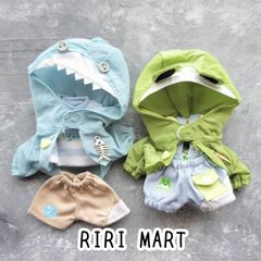 オビツ11　サメアウター+ノースリーブ+ボトムスorカエルアウター+ノースリーブ+サロペット　ねんどろいどどーる