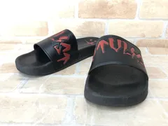 【中古】 CVTVLIST カタリスト 23SS RUBBER SANDALS ブラック×レッド 42 111426530のサムネイル