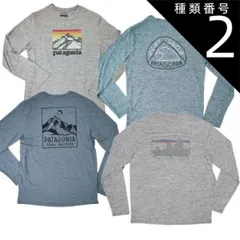 種類2:１　SKFE/S Patagonia パタゴニア 長袖 Tシャツ ロゴ ロンT メンズ 45190　キャプリーン クール デイリー グラフィック ロングスリーブシャツ