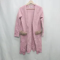 ◇ ⊇ MISCH MASCH ミッシュマッシュ 長袖 カーディガン サイズM ピンクベージュ系 レディース E  【1503060001677】