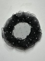 髪飾り　お団子カバー　黒　新品