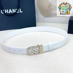 【今日特価】Chanel ダブルフェイスレザーベルト-1