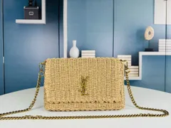 【今日特価】YSL（サンローラン） Kate ラフィア編みチェーンバッグ 送料無料 在庫限定セール価格！