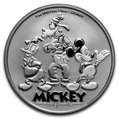 新品】『ミッキーマウス 誕生90周年記念銀貨 1オンス 2018年製