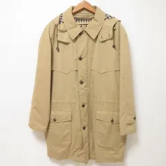 #wnc アクアスキュータム Aquascutum コート ステンカラーコート LARGE ベージュ フード付き ダウンライナー付き 日本製 メンズ [909886]のサムネイル