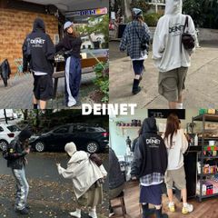 新品 韓国 Deinet フード付きトップス パーカー フーディ 長袖 人気 Y2K 【2色選択可能】