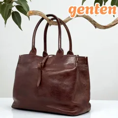 美品　ゲンテン　ハンドバッグ　ソフィッチェ　ステッチ　トスカ　レザー　ブラウン 2025年最新】genten ソフィッチェの人気アイテム - メルカリ