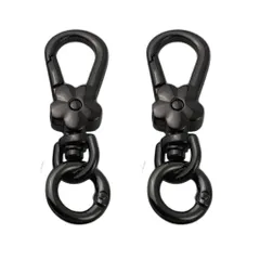 【大人気】[LMAPUR] キーホルダー 金具 2個セット スプリングキーリング ナスカン キーホルダー パーツ 回転フック 丸カン付き ワンタッチ ハンドメイド アクセサリー 手作り 素材 DIY 副資材 手芸用品