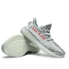 [アディダス] イージーブースト 350 V2  [YEEZY BOOST 350 V2] ライトブルー/グレー/レッド B37571 日本国内正規品 (商品種類を選択するとサイズが表記されます）