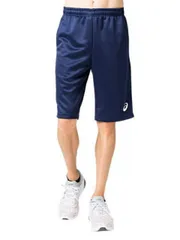 asics アシックス TEAM TR KNIT HARF PNT RE ピーコート S 2031D919 400 | スポーツ メンズ S 紺 服 衣類 衣料品ウェア ウエア チームウェア ショートパンツ ドライトレーニング ハーフパンツ フィット ロゴ