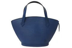LOUIS VUITTON ルイヴィトン ハンドバッグ トートバッグ サンジャック エピレザー ブルー ゴールド金具 M52275 美品 中古 4b000290