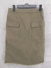 ◇ UNITED ARROWS　green label relaxing　ユナイテッドアローズ 膝下丈 スカート 38 カーキ系 *  【1002800147984】