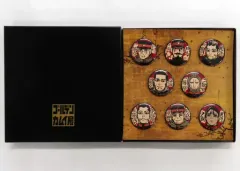 【中古】バッジ・ピンズ 集合 武人缶バッジ 特製ボックス付き全8種セット 「ゴールデンカムイ展」
