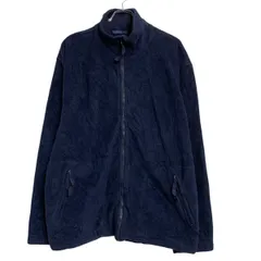 PORTWEST フリースジャケット M ネイビー ジップアップ モックネック アウトドア シンプル アウター 古着卸 アメリカ仕入 a702-6143