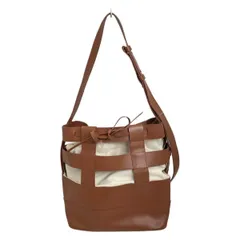 美品ペリーコ ANELLI CEST ラフィア レザー ハンドバッグ アイボリー 美品ペリーコ ANELLI CEST ラフィア レザー ハンドバッグ アイボリー