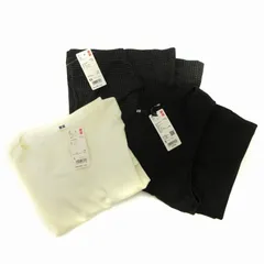 ユニクロ UNIQLO タグ付き 3点セット ブラッシュドジャージージャンパースカート ジャガードフレアミディスカート オーバーサイズスリットチュニック S XS L グレー 白 ホワイト /FT