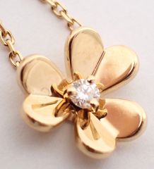 美品 VanCleef & Arpels(ヴァンクリーフアンドアーペル) フリヴォルミニダイヤブレスレット K18YG 2.2g イエローゴールド ダイヤモンド